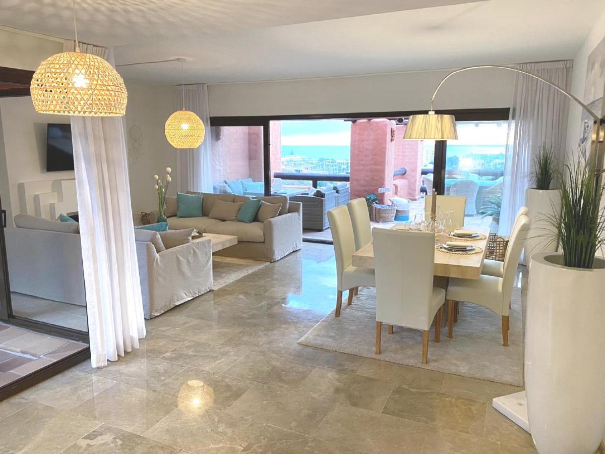 15 First Line Penthouse With Wonderful Seaview Near Duquesa Golf Manilva Andaluciaアパートメント エクステリア 写真