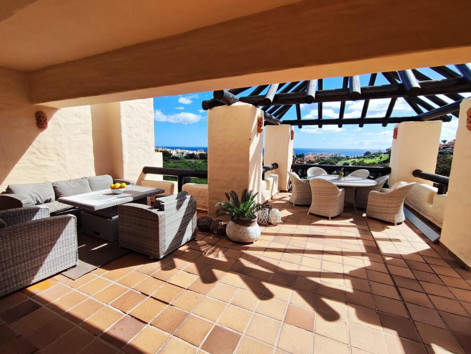 15 First Line Penthouse With Wonderful Seaview Near Duquesa Golf Manilva Andaluciaアパートメント エクステリア 写真